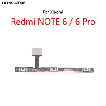 10 бр./лот За Xiaomi Redmi NOTE 6 Pro Бутон за включване/изключване на звука Бутон за Включване/изключване Flex кабел