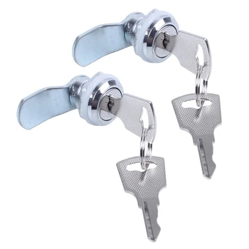 2X Полезни кулачковые брави за шкафчета, пощенски кутии, чекмеджета, бюфети + Ключовете
