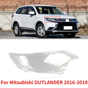 CAPQX за Mitsubishi OUTLANDER 2016 2017 2018 2019, предния капак фарове, стъклена леща, лампа, капак на корпуса