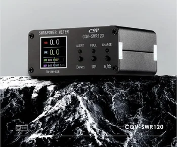 CQV-SWR120 120 W 1,8-54 Mhz КСВ Измерител на мощност Постоянна вълна Аларма Висока Постоянна Вълна FM-AM-SSB 240 * 240 Пълноцветен HD-дисплей
