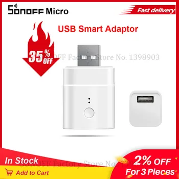 Itead Sonoff Micro 5V USB Smart Wifi Adapter на Ключа на wireless USB адаптер за автоматизация на умен дом чрез eWeLink Алекса Google Home