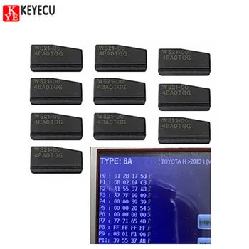 KEYECU 10 бр. нови автомобилни чипове за ключове Транспондер H (8A) Чип 128 бита за Toyota Camry, Rav4 2013-2015