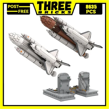 MOC Градивен елемент Space Shuttle Discovery Модел на Космическа Ракета Технически Тухли Идеи За Изграждане на Собствените си Ръце Играчки За Детски Подаръци 10283 Комплект