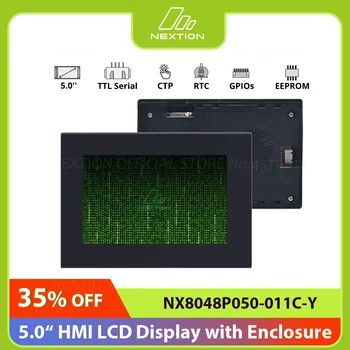 NEXTION NX8048P050-011C-Y 5,0-Инчов LCD-TFT HMI Капацитивен Сензорен Дисплейный Модул за Серия Intelligent TTL Екран С Корпус