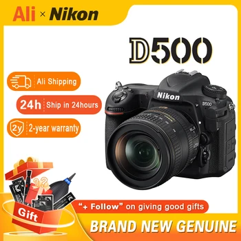 Nikon D500 HD професионална SLR цифрова камера за видео 4K с два слота за карти с памет, допълнителен обектив AF-S DX NIKKOR 16-80 мм f/2.8-4E ED VR