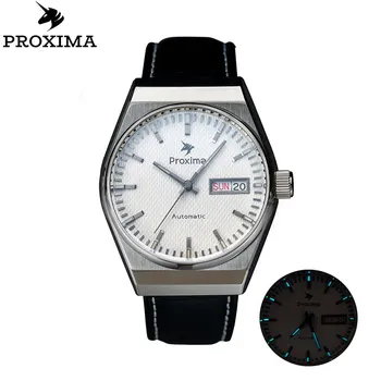 Proxima PX1695 Най-добрата Марка на Луксозни Мъжки Механични Часовници Спортни Нов Дизайн на Бизнес Водоустойчив Часовник От Естествена Кожа, Автоматични Часовници