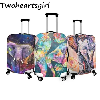 Twoheartsgirl Мандала Elephant Багажная залив е Подходящ за куфари с размери от 18 