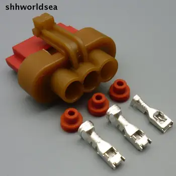 worldgolden 5/30/100 комплекти 4,8 мм 3pin автоматично водоустойчив конектор за окабеляването