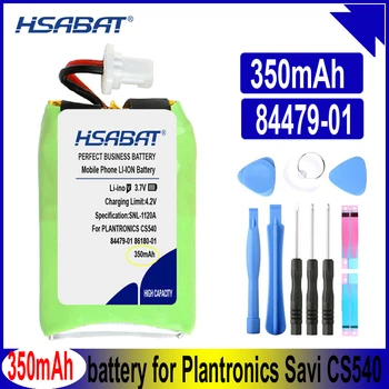 Батерия HSABAT 84479-01 86180-01 350 ма за слушалки Plantronics Savi CS540 CS540A, батерии за слушалки Savi CS540 CS540A