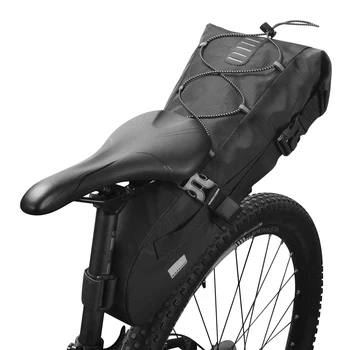Велосипедна седельная чанта SAHOO, водоустойчива чанта за съхранение на Велосипеди, Светоотражающая велосипедна чанта за задна седалка, голям голям задната част на чантата МТБ