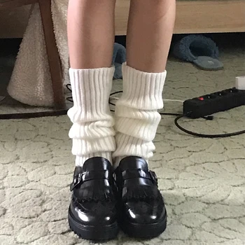 Гореща японската Лолита, Сладко момиче, гамаши, терлици, вълнена топка, вязаный калъф за краката, cosplay, женски есенно-зимни чорапи в стил пънк Y2k