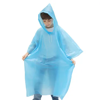 Детски дъждобран Еднократна Уличен непромокаема мушама Преносим Детски дъждобран Пончо за момчета и момичета, Непромокаеми дождевики Безплатна доставка