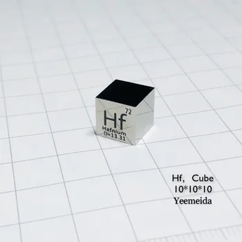 Доставка на метални гафния (Hf) Куб 10 мм плътност Hf 10x10x10 мм за събиране на елементи