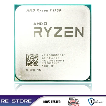 Използвана дънната Платка на AMD Ryzen 7 ах италиански хляб! r7 1700 3,0 Ghz с восьмиядерным шестнадцатипоточным процесор 65 W с конектор LGA AM4 B550M B550