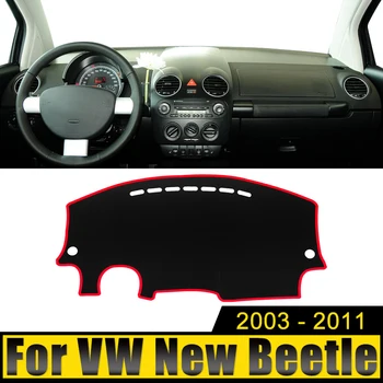 Капак табло на Автомобила, Избегающая Светлина, Анти-UV-Килими, Подложка За Volkswagen VW New Beetle 2003 2004 2005 2006 2007 2008 2009 2010 2011