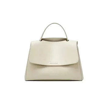 Кожена дамска чанта, нова висококачествена чанта на едно рамо, чантата през рамо, по-голям капацитет, проста луксозна мода, ретро дизайн