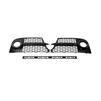 Лъскава черна рамка противотуманной за мъгла ляв + десен предна броня с решетки за фарове за мъгла, фаровете за TTS 2011-2014