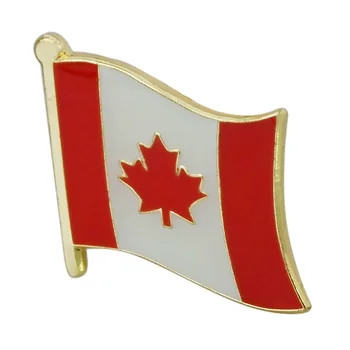 Метална значка с карфица на ревера хартата на Канада, даряващ подаръци, брошка във формата на кленов лист (30 бр./лот)