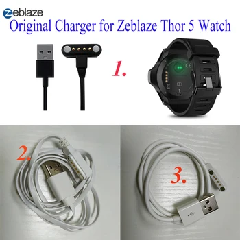 Мощно зарядно устройство за смарт часа Zeblaze Thor 5, кабел за зареждане на смарт часа thor5 thor 4 с пристанище, магнитен USB-кабел за захранване