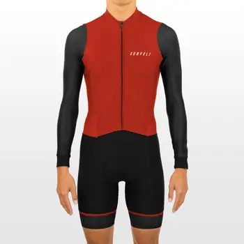 Мъжки костюм под наем SUNVOLT от Джърси с дълъг ръкав, мъжки велосипеден гащеризон 2023, НОВОСТ, майо за триатлон, Ciclismo
