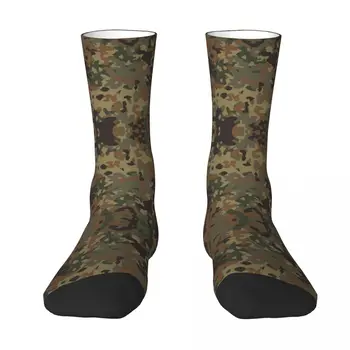 Немски военен камуфлаж Flecktarn. Чорапи контрастен цвят, полева обвивка, ластични чорапи, Саркастичен забавен отглеждане R92