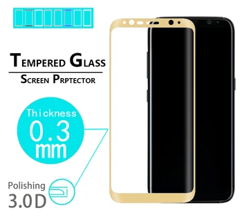 Премия с Пълно Покриване на 3D Стъклена филм С Извит Край За Samsung S9 S9 PLUS G960 G965 Защитно фолио за Екран от закалено стъкло
