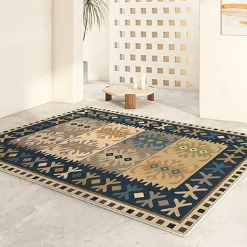 Ретро Ретро килим, Персийски килим, килимче за хола Спални Противоскользящий мат Впитывающий килим в стил бохо