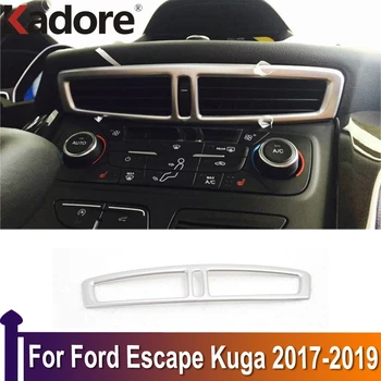 Стикер за отдушник на Арматурното табло на колата за Ford Escape, Kuga 2017 2018 2019, формоване, Аксесоари за интериор, матиран