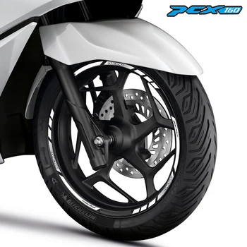 Стикер на мотоциклет колела, водоустойчив декоративни стикери, аксесоари, комплект светлоотразителни ленти гуми на ръба на Honda pcx160 PCX 160 2021