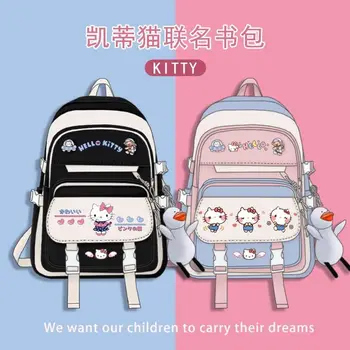 Училищен раница Sanrio hello kitty за момичета и Момчета, училищен раница kuromi Melody, Раница Cinnamon, чанта за багаж, чанта