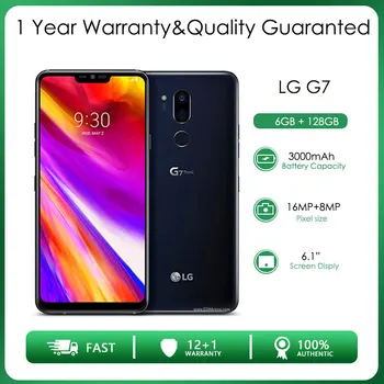 G7 LG ThinQ G710 Рециклирани Отключени 64 GB/128 GB ROM 4G LTE Четириядрен Задната камера е с две sim-карти 16 Mp 6,1 