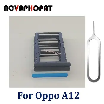 Novaphopat Напълно Нов Тава За SIM-карти Oppo A12 Слот За Sim-притежателя на Адаптер, Четец на Пин