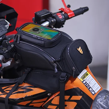 RZAHUAHU Мотоциклетът чанта за съхранение на инструменти, Быстросъемная чанта за каране на мотоциклет, чанта за багаж, сензорен екран, на притежателя на телефона