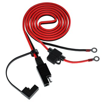 Водоустойчив Клеммный кабел OT с дължина 1,4 м, Быстроразъемный колан, кабели, зарядно устройство за мотоциклет, жак SAE, кабел за контакти