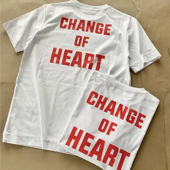 Добро качество, Червено Лого 1017 ALYX 9SM, Модна тениска За мъже, 1:1, Промяна в сърцето, Женска Тениска, Тениска Оверсайз, Къс ръкав, Мъжки Дрехи