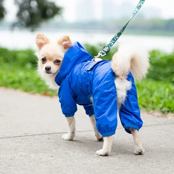 Дъждобран за кучета, отразяваща, Снегозащитный, ветрозащитный, зимата на топло, едно парче, теди, за малки кучета със средни размери, градинска дрехи за домашни любимци, Аксесоари