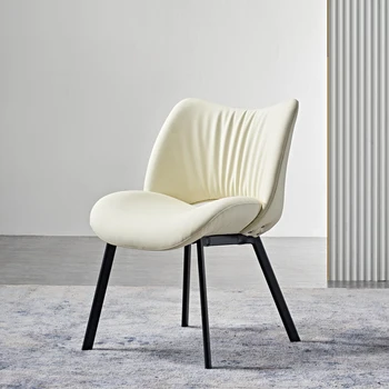 Индивидуален луксозни домакински стол с лесен облегалка, модерен дизайнерски прост стол за ресторант от висок клас Muebles