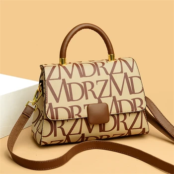 Луксозна дамска чанта на рамото си, висококачествена кожена чанта-тоут, елегантни дизайнерски малки чанти и портмонета, чанти-незабавни посланици