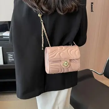 Лятна кожена чанта през рамо за жени с портмонета и чанти на веригата, луксозни дизайнерски чанти през рамо, Мода 2023, новост, гъвкавост