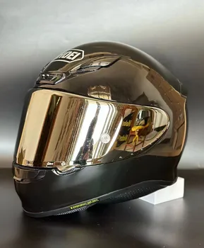 Мотоциклет шлем Z7 с пълно лице, ярко-черна каска за каране на мотокрос, мотобайковый каска