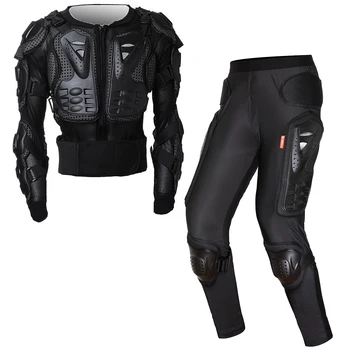 Мотоциклетът броня, яке, пълен с мотоциклет жилетка, Риза, Яке, Дълги панталони за мотокрос, защита на гърба, рамото, коляното, мотокостюм