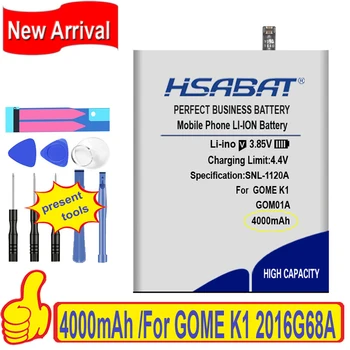 Най-добрата марка е 100% Нова батерия 4000mAh GM01A за батериите GOME K1 2016G68A