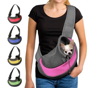 НОВАТА S/L Переноска за кученца за пътуване на открито, чанта за кучета и котки, окото Оксфорд единично удобна чанта-прашка, чанти-тоут, стоки за домашни любимци, ГОРЕЩИ