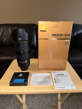 Обектив Nikon Nikkor AF-S 70-200 мм f2.8E FL ED VR. В отлично състояние!