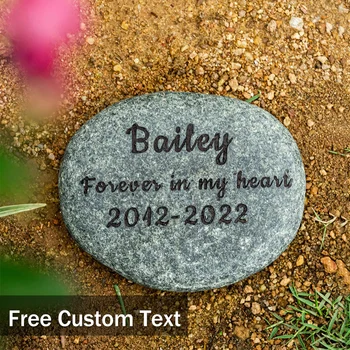 Персонални паметни камъни за домашни любимци, маркери за кучета/Котки/домашни любимци, паметник на градински камък за външна надгробной на плочи или вътрешен дисплей