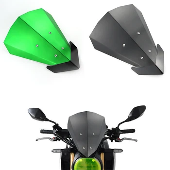 Подходящ за мотоциклет Kawasaki Z400 2019 2020 Въздушен поток предното стъкло Вятърна дефлектор Скоба протектор за Защита на Алуминий