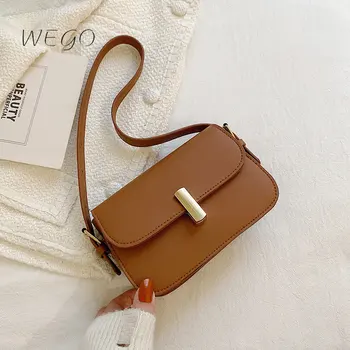 Популярната чанта през рамо с капак, дамска мода 2023, ретро, Франция, ежедневни чанти-месинджър, Нова Лесна чанта за през рамо