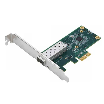 Сървър мрежова карта PCI-E, гигабитная оптична мрежова карта, бездисковый чип I210, ESXI, поддържа однорежимный режим, многорежимен