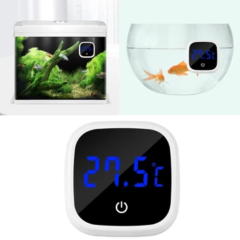 Термометър за риба, точен led дисплей, аквариумный термометър, цифров мини аквариум, външен приложения
