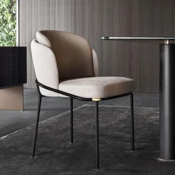 Трапезни столове в италиански стил, дизайн тапицерия, изчистен, Удобен Трапезни столове, Ресторант Cadeira De Jantar, Мебели за дома